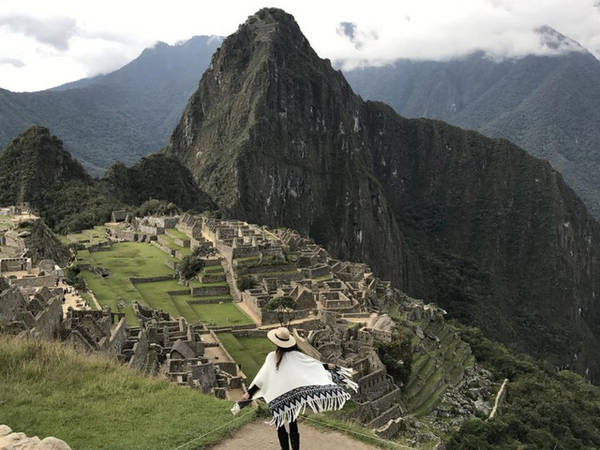 Caterina Otero ở Machu Picchu